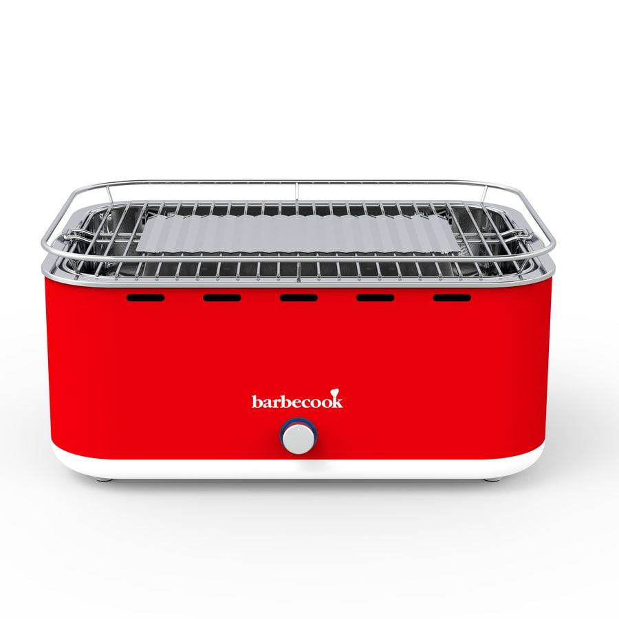 Rdeč ventilatorski žar na oglje Carlo CHILI PEPPER BARBECOOK