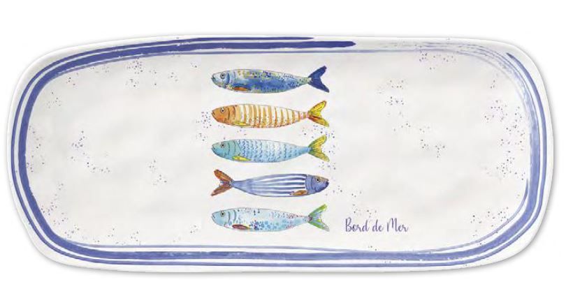 Pladenj EASY LIFE BORD DE MER / porcelan / 40x17