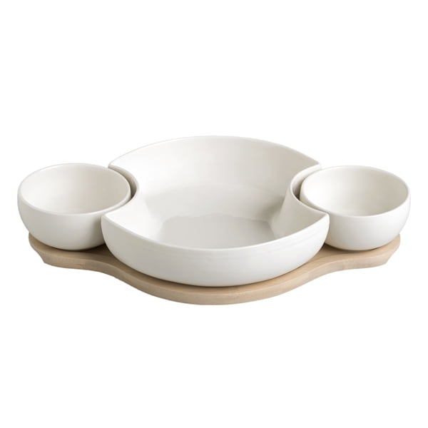 BRANDANI komplet 3 skled v obliki klovna z bambusovo podlogo