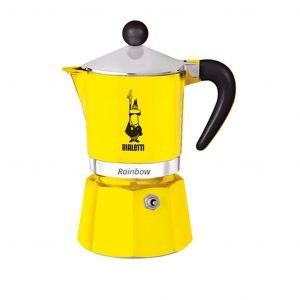 Rumena kafetiera Rainbow BIALETTI, 3 skodelice