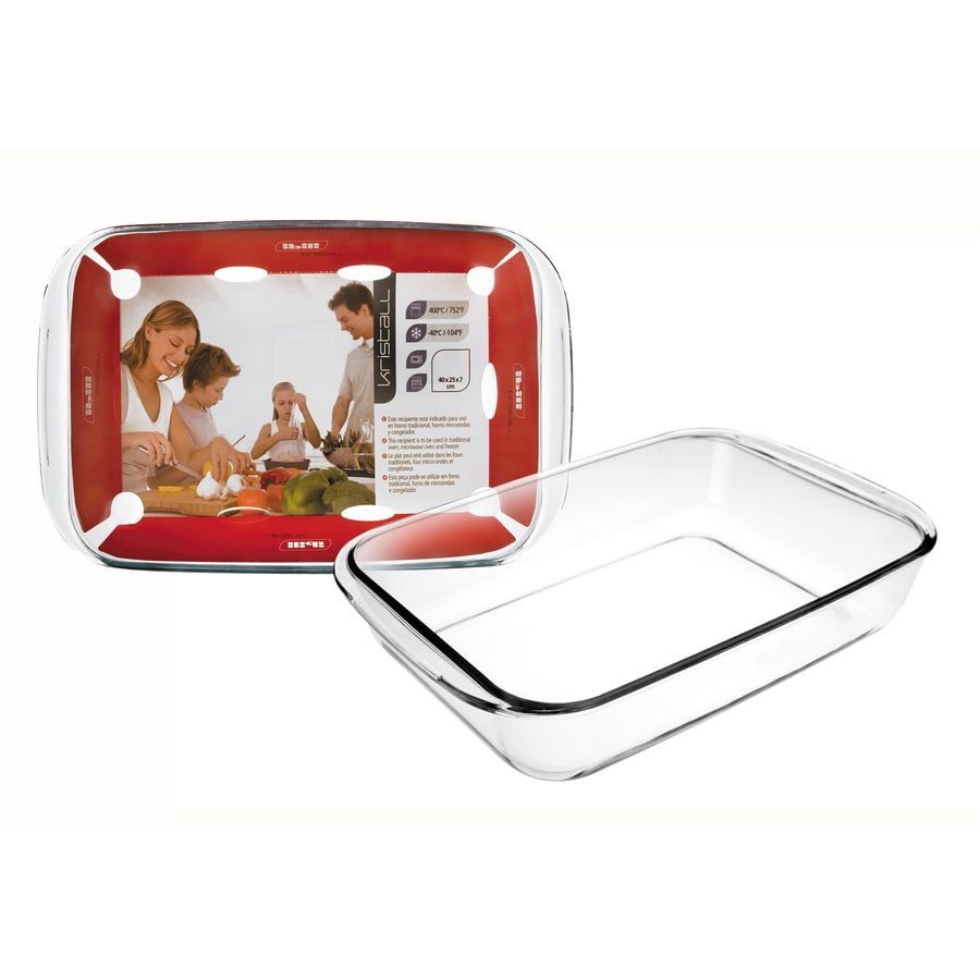 Visoki kvadratni pekač/posoda iz stekla IBILI