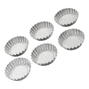 Set 6 modelčkov za testo / nerjaveče jeklo PEDRINI