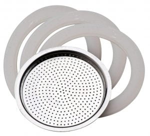 Set tesnil in filtra za indukcijski kavni kuhalnik PEDRINI / 6 skodelic