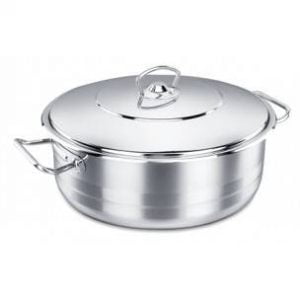 Ekstra nizki lonec s pokrovom Mega Korkmaz 10l