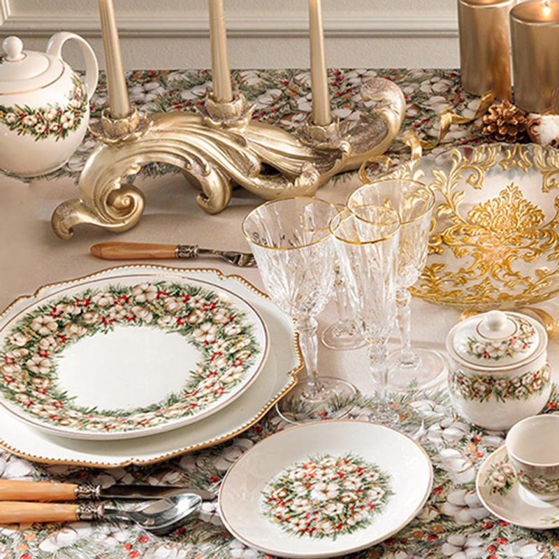 Brandani Batuffoli Porcelan 18-delni komplet krožnikov