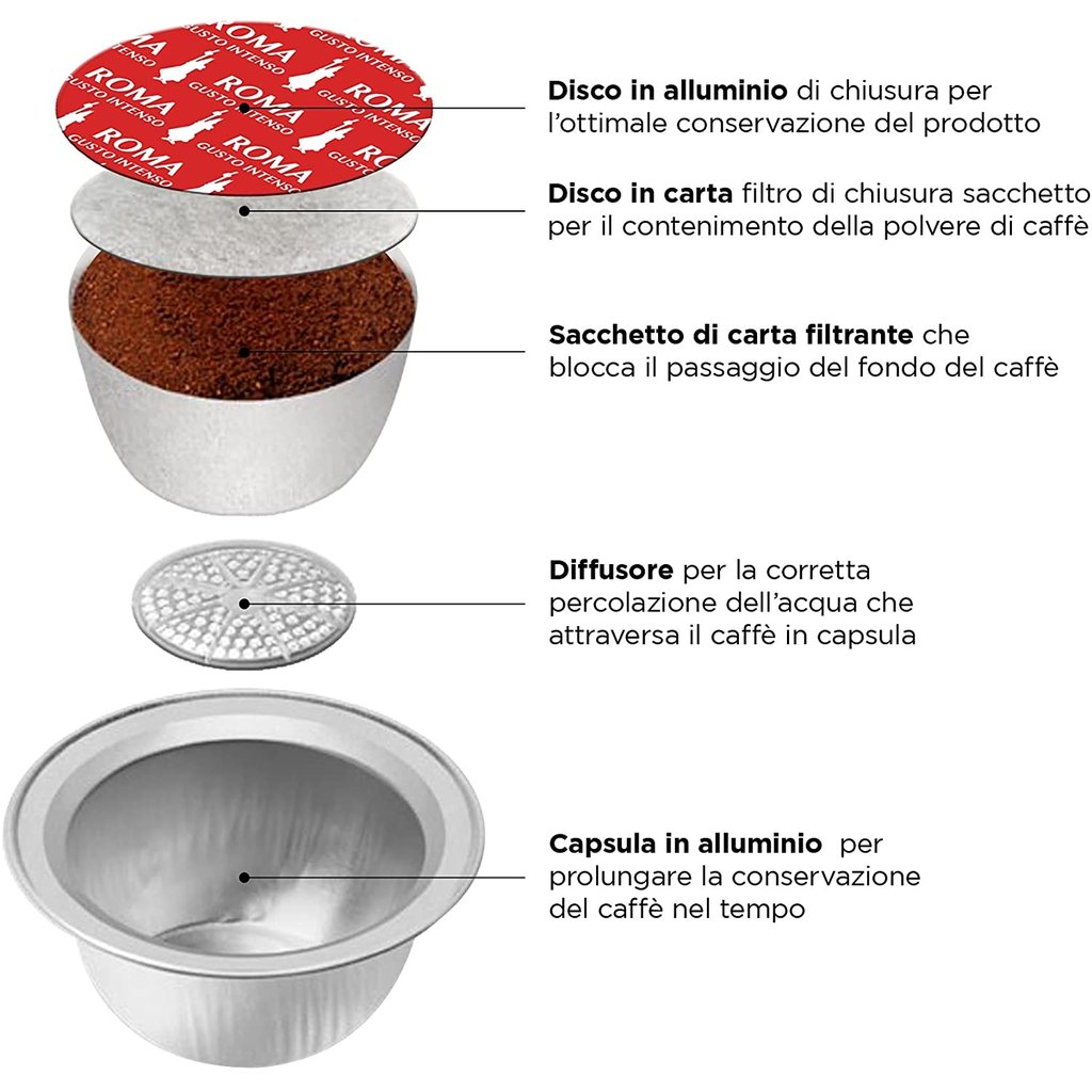 Bialetti Roma Gioia kapsule za espresso kavo, 16 kapsul - slika 3
