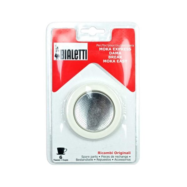 Bialetti set tesnil in filtrov za kafeterije, 6 skodelic
