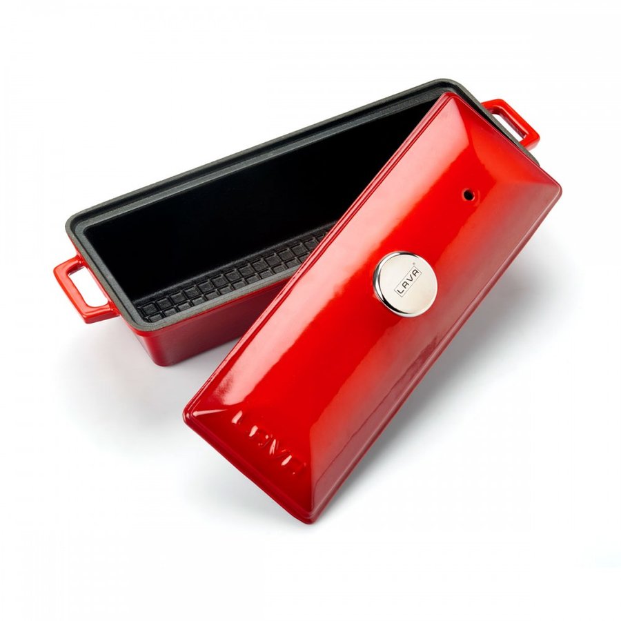 Rdeč litoželezni pekač za kruh LAVA - slika 2