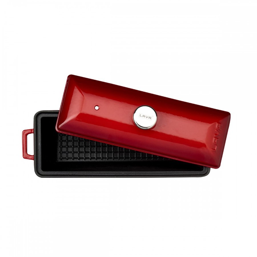 Rdeč litoželezni pekač za kruh LAVA - slika 3