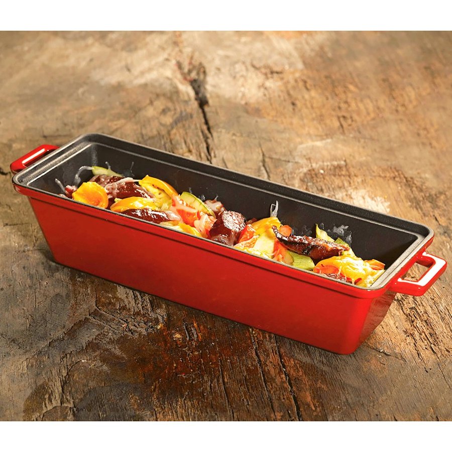 Rdeč litoželezni pekač za kruh LAVA - slika 4