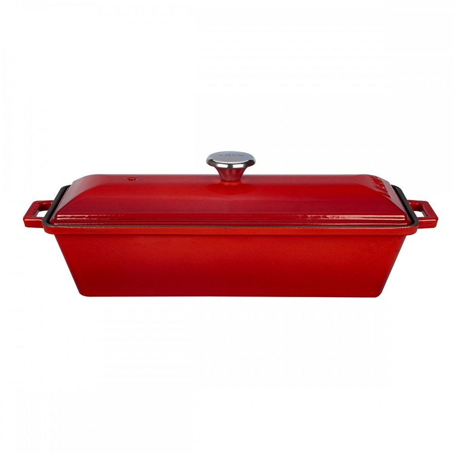 Rdeč litoželezni pekač za kruh LAVA