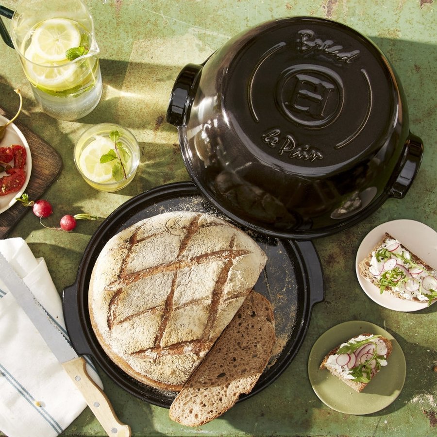 Emile Henry Charcoal keramični pekač za kruh - slika 6