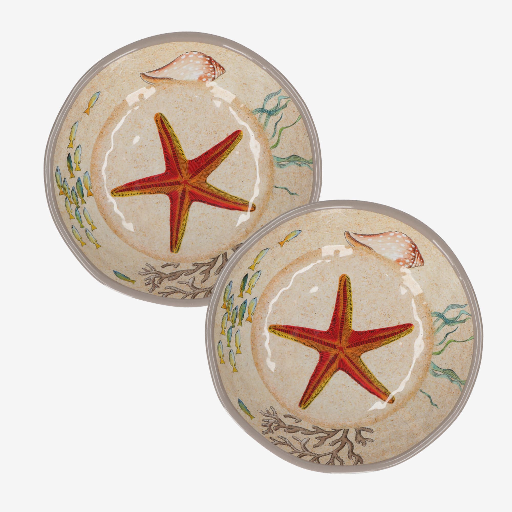 Rose&Tulipani Sea Life krožnik za juho iz melamina, 1 kom - slika 2