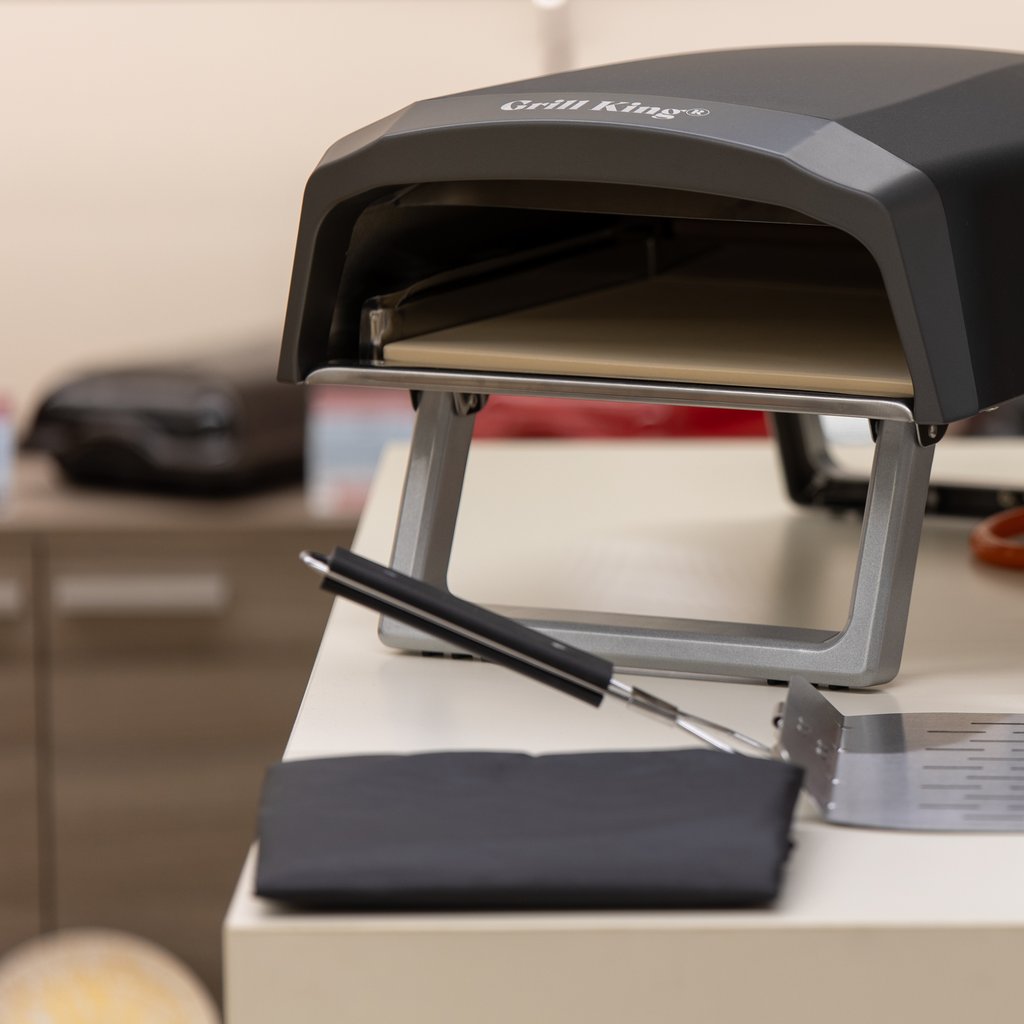 Grill King 12" prenosna samostoječa plinska pečica za pizzo + bogata oprema v setu - slika 22
