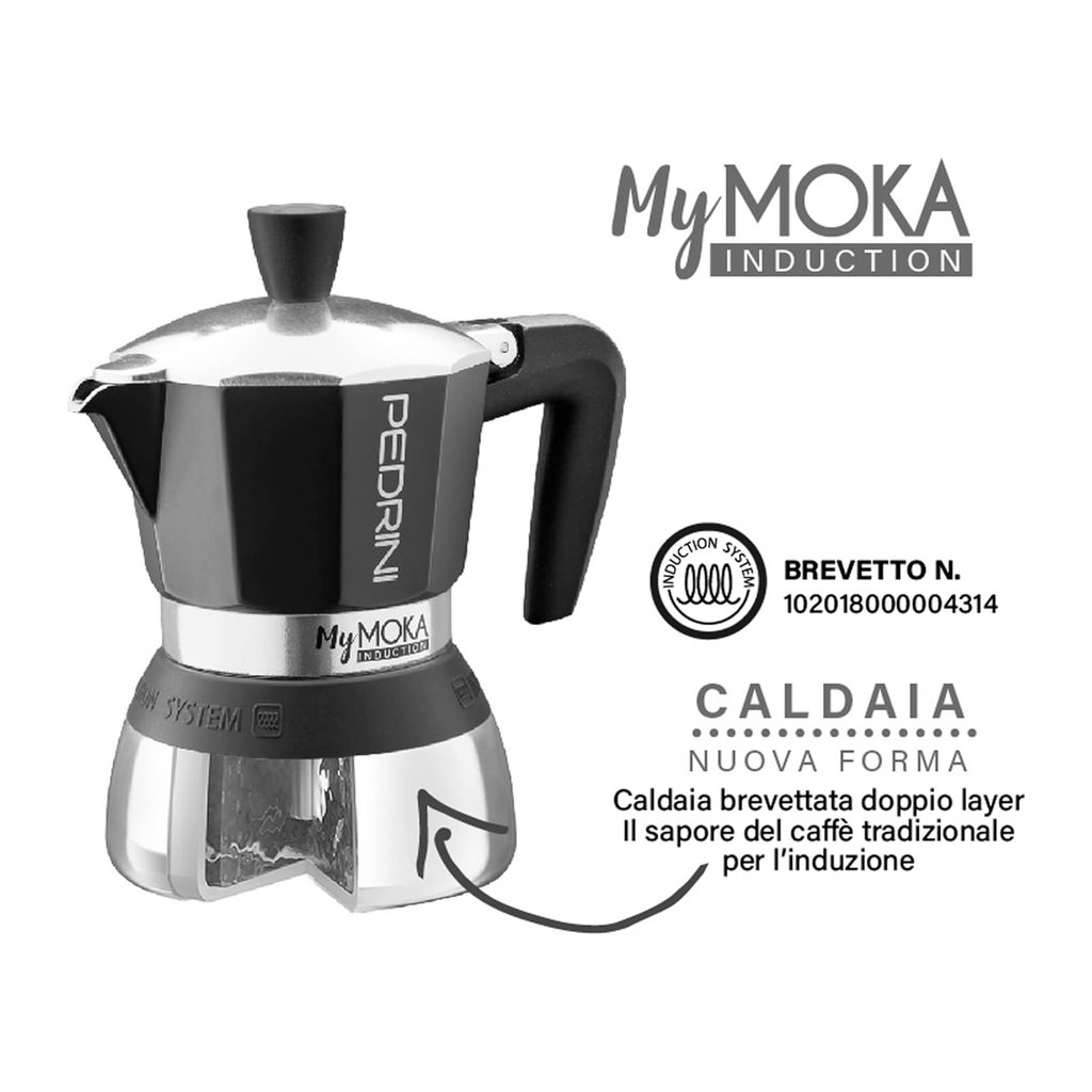 Pedrini MyMoka Induction kafetiera, 6 skodelic - slika 3
