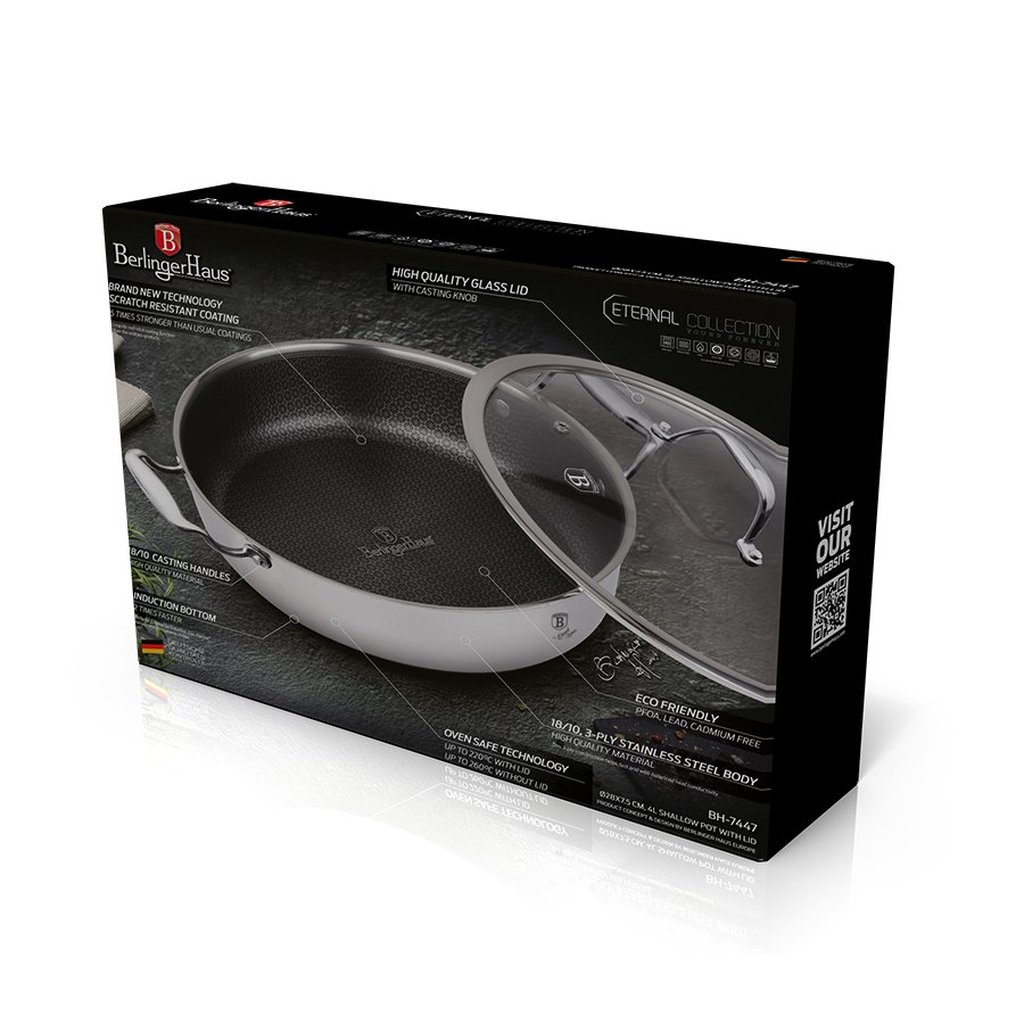 Berlinger Haus Eternal Non-stick nizki lonec s pokrovko - slika 2