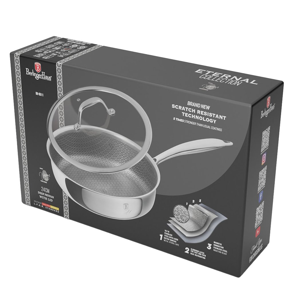 Berlinger Haus Eternal Non-stick globoka ponev s pokrovko - slika 3