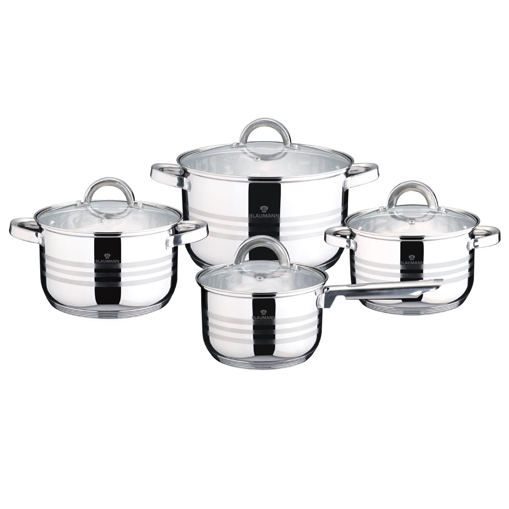 Berlinger Haus Blaumann Gourmet 8v1 set inox posode