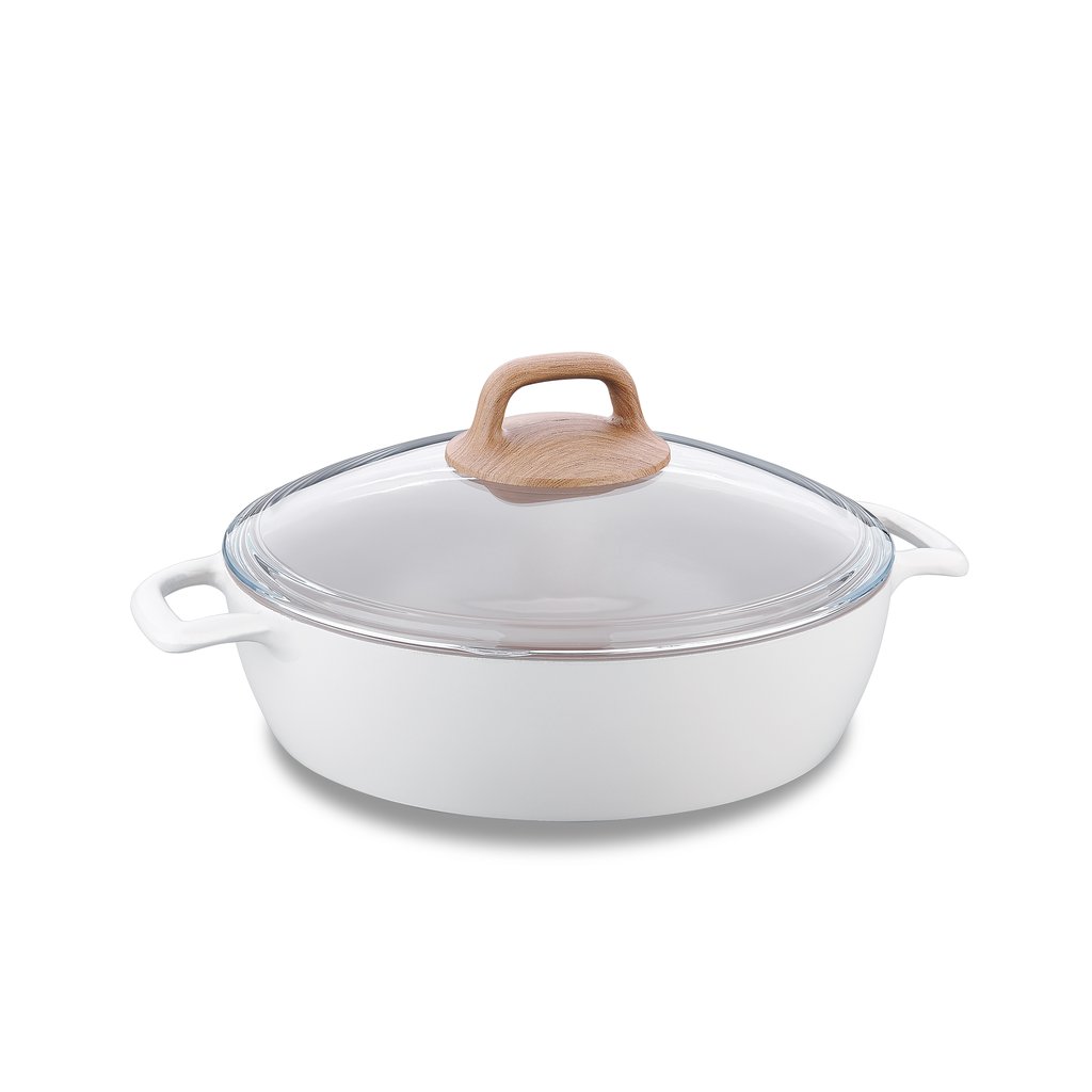 Korkmaz Gusto Ceramic nizki lonec s poklopcem