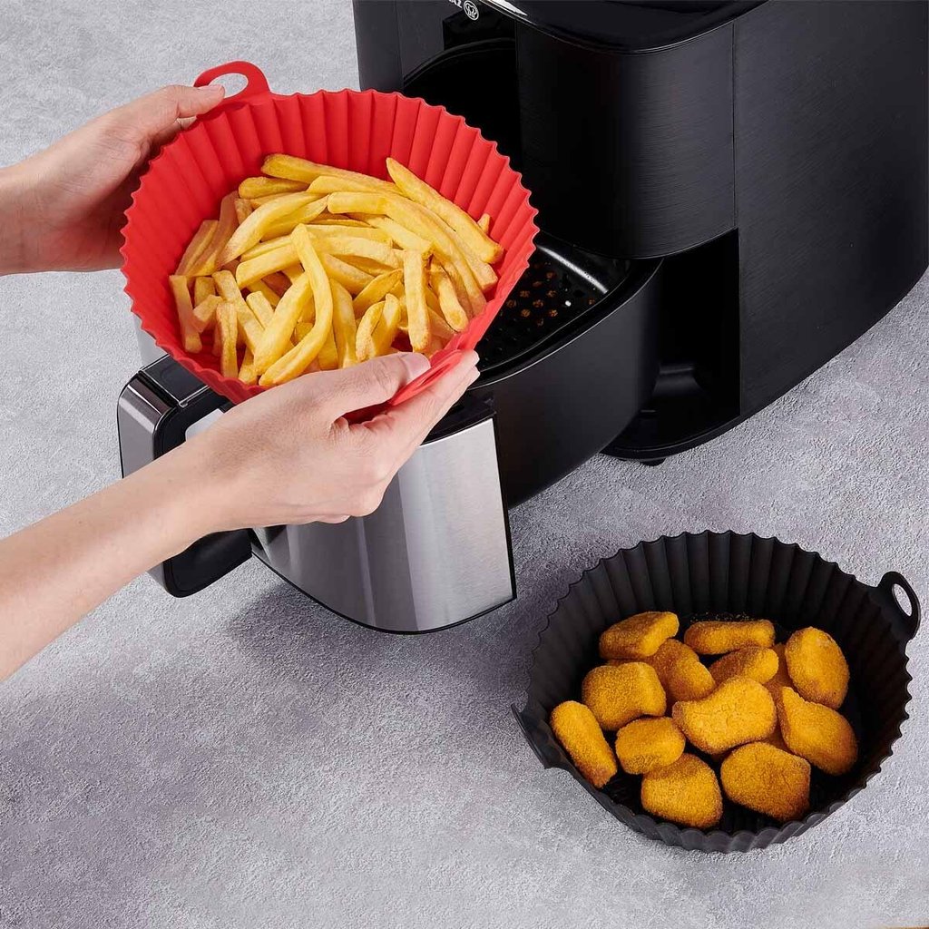 Korkmaz Airfryer silikonska posoda za friteze/cvrtnike na vroči zrak - slika 3