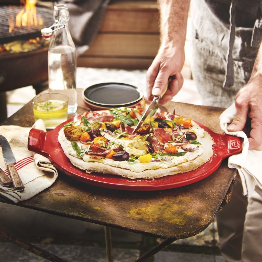 Emile Henry BBQ Smooth keramični pekač za pizzo - slika 3