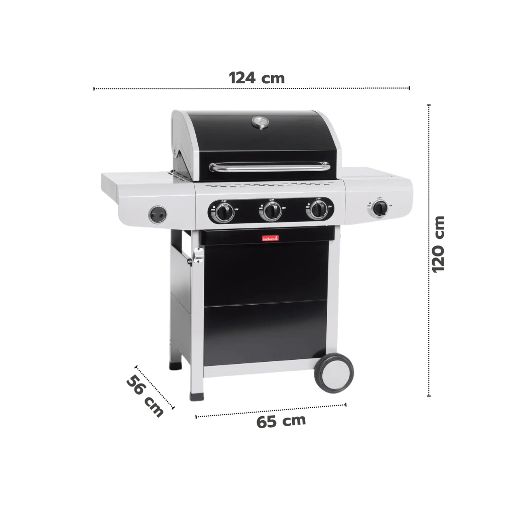 Barbecook Siesta 310 Black Edition plinski žar + pizza box - slika 6