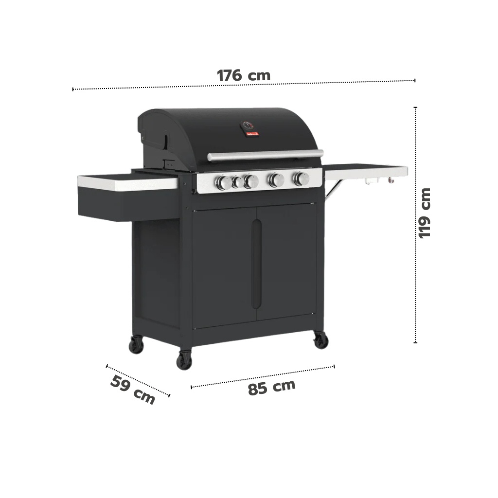 Barbecook Stella 4311 plinski žar + plinski regulator s cevjo - slika 3