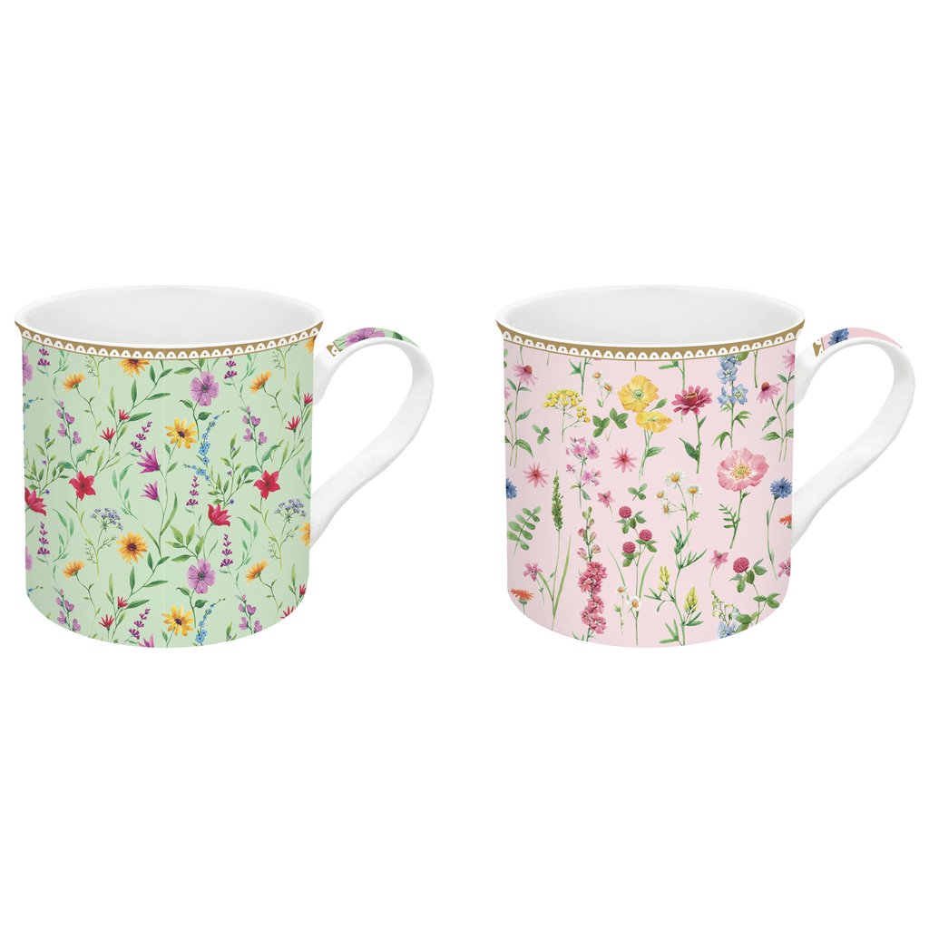 Easy Life Meadow Flowers Fine China set skodelic