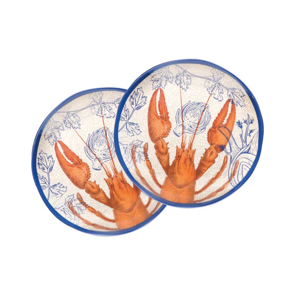 Rose&Tulipani Ocean Life veliki plitvi krožnik iz melamina