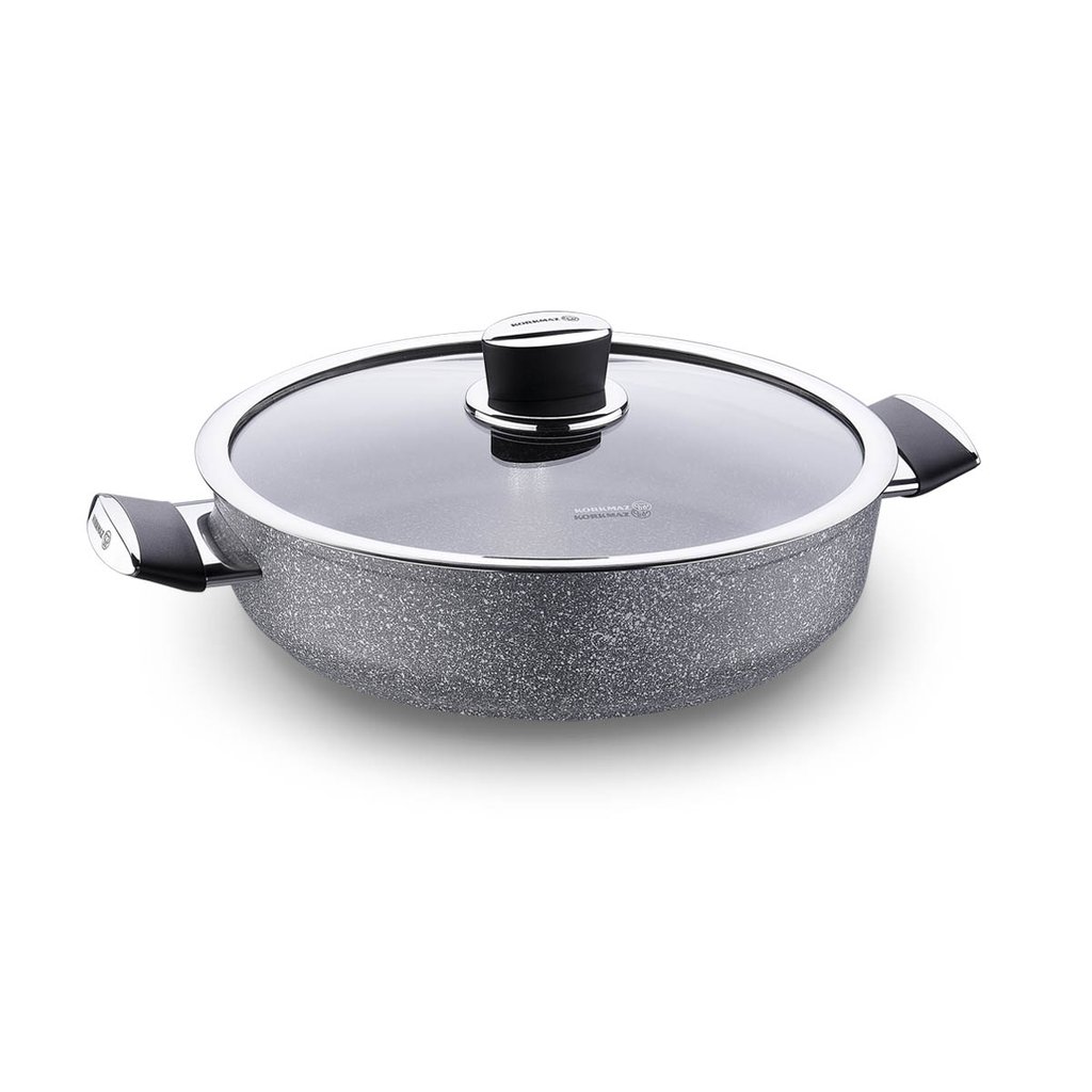 Korkmaz Palma nizki lonec s pokrovko - slika 2