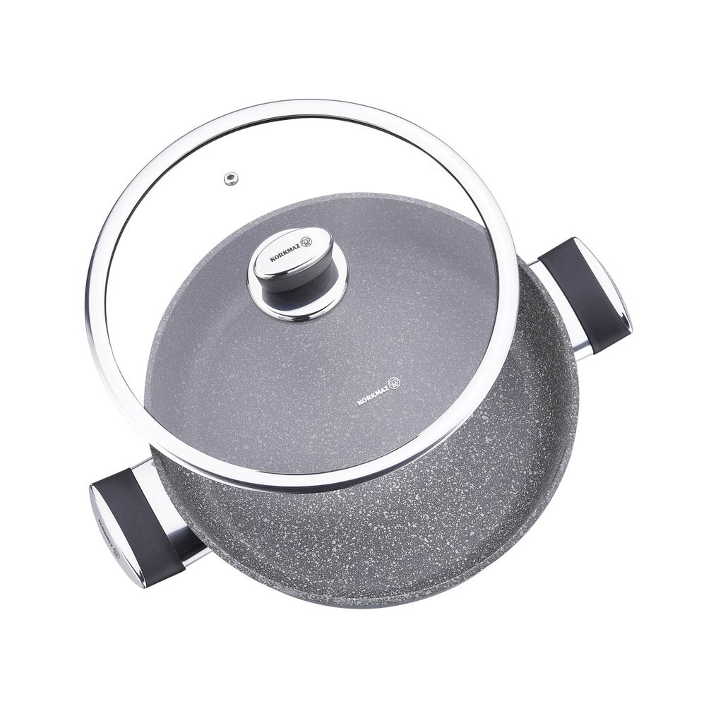 Korkmaz Palma nizki lonec s pokrovko - slika 3