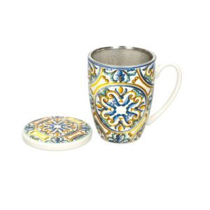 Brandani Medicea skodelica za čaj z infuzorom in pokrovom