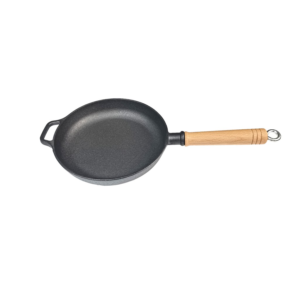 Grill King Cast Iron ponev z lesenim ročajem, 25 cm