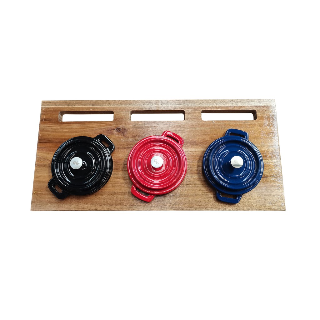 Grill King Cast Iron 4v1 mini Dutch oven set s stojalom, 10 cm - slika 2