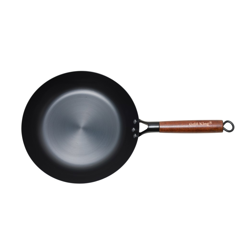 Grill King Asia nitrirani wok z ravnim dnom, 28 cm - slika 3