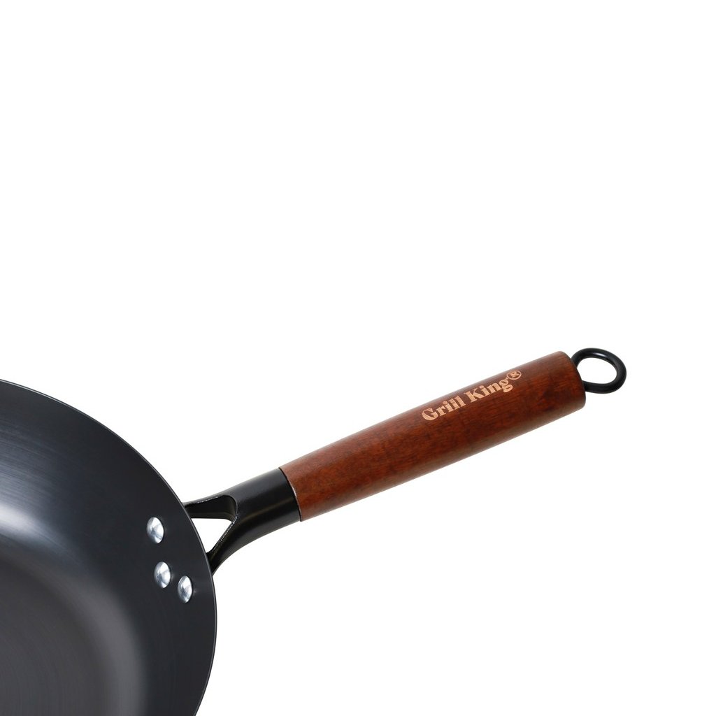 Grill King Asia nitrirani wok z ravnim dnom, 28 cm - slika 4