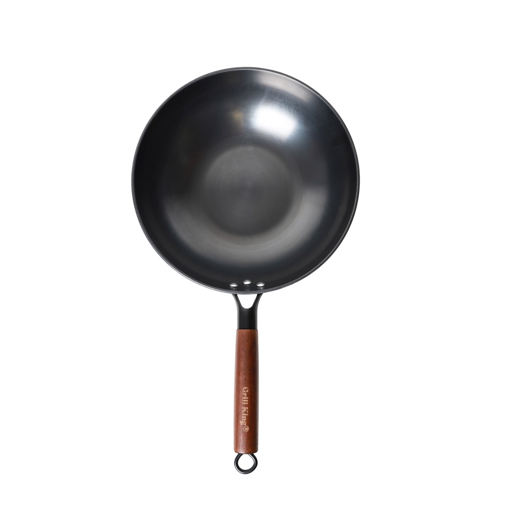 Grill King Asia nitrirani wok z ravnim dnom, 30 cm - slika 2