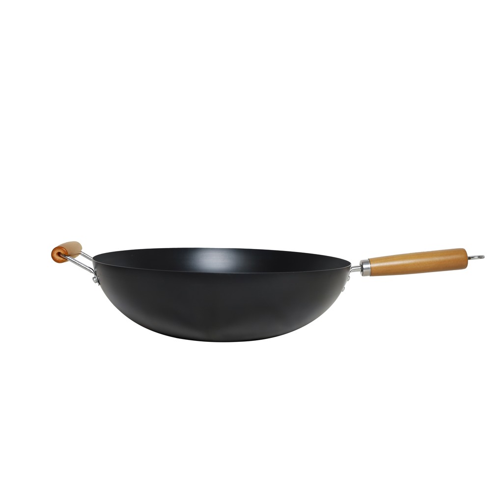 Grill King Asia nitrirani wok z dvema ročajema in ravnim dnom, 36 cm - slika 2