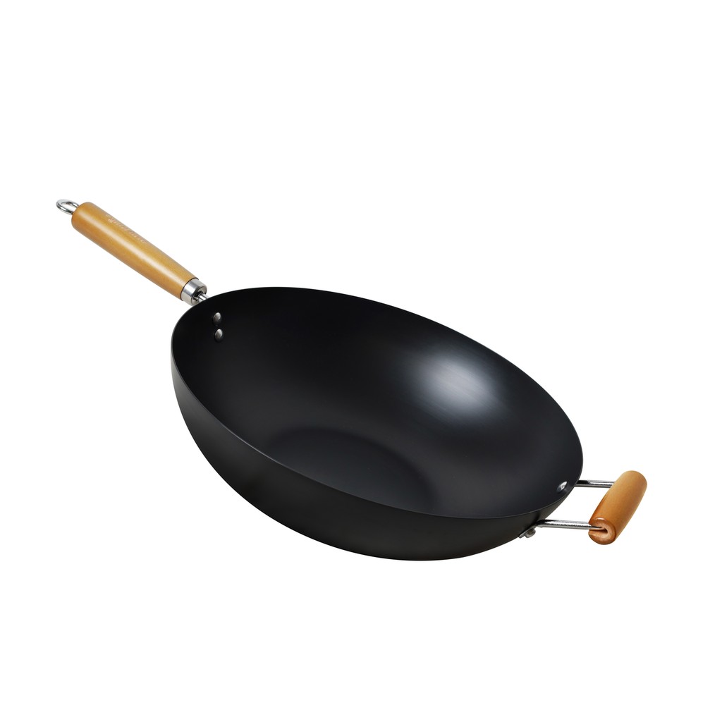 Grill King Asia nitrirani wok z dvema ročajema in ravnim dnom, 36 cm - slika 6