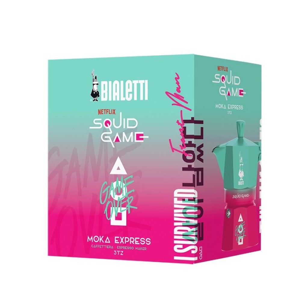 Bialetti Squid Games Moka Express kafetiera, 3 skodelice - slika 2