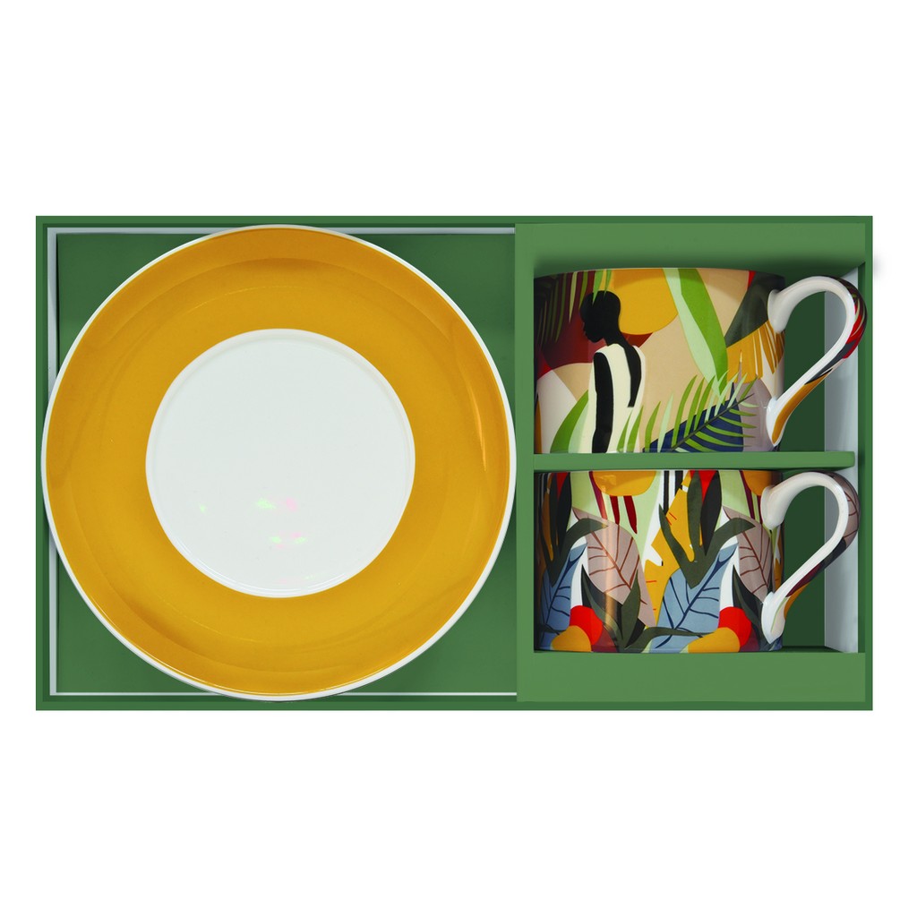 Easy Life Kilimanjaro skodelica za kavo s krožnikom, set za 2 osebi - slika 2