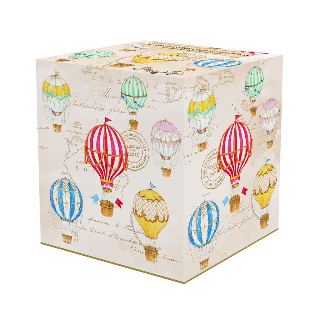 Easy Life Air Balloons Fine China skodelica za kavo s krožnikom, set za 2 osebi - slika 2