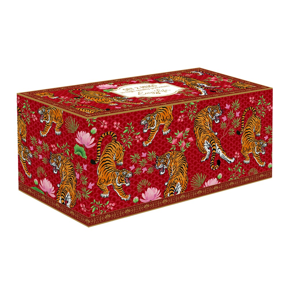 Easy Life Bengala Fine China skodelica za kavo, set za 2 osebi - slika 2