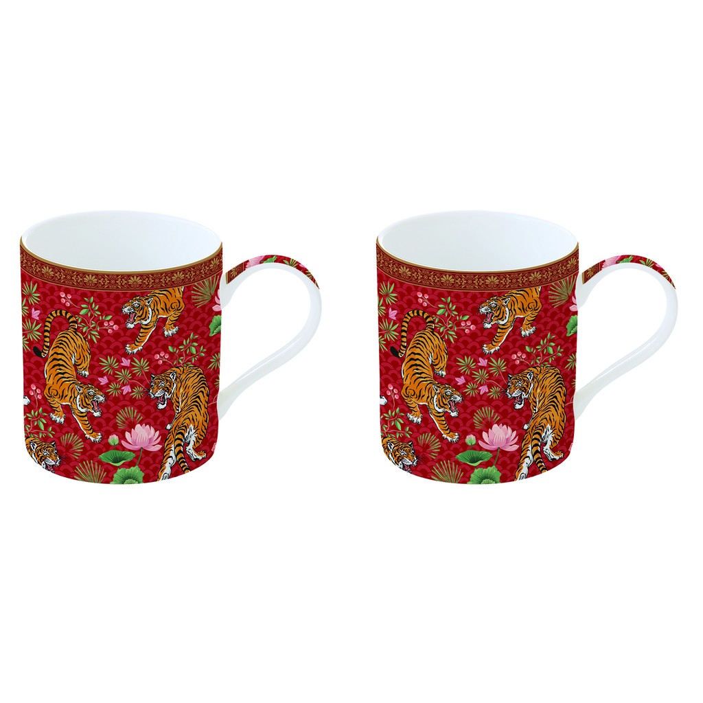 Easy Life Bengala Fine China skodelica za kavo, set za 2 osebi