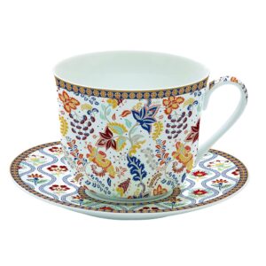 Easy Life Breakfast Paisley Abundance skodelica s krožnikom