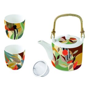 Easy Life Kilimanjaro čajnik s skodelicama, set za 2 osebe