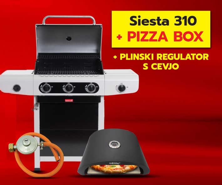 Barbecook Siesta 310 Black Edition plinski žar + pizza box