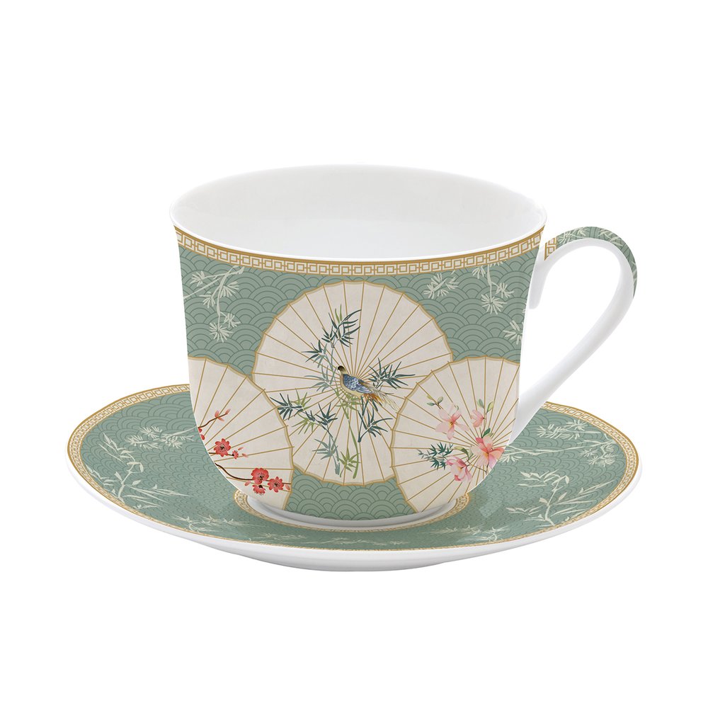 Easy Life Breakfast Oriental Dreams skodelica s krožničkom, set za 1 osebo