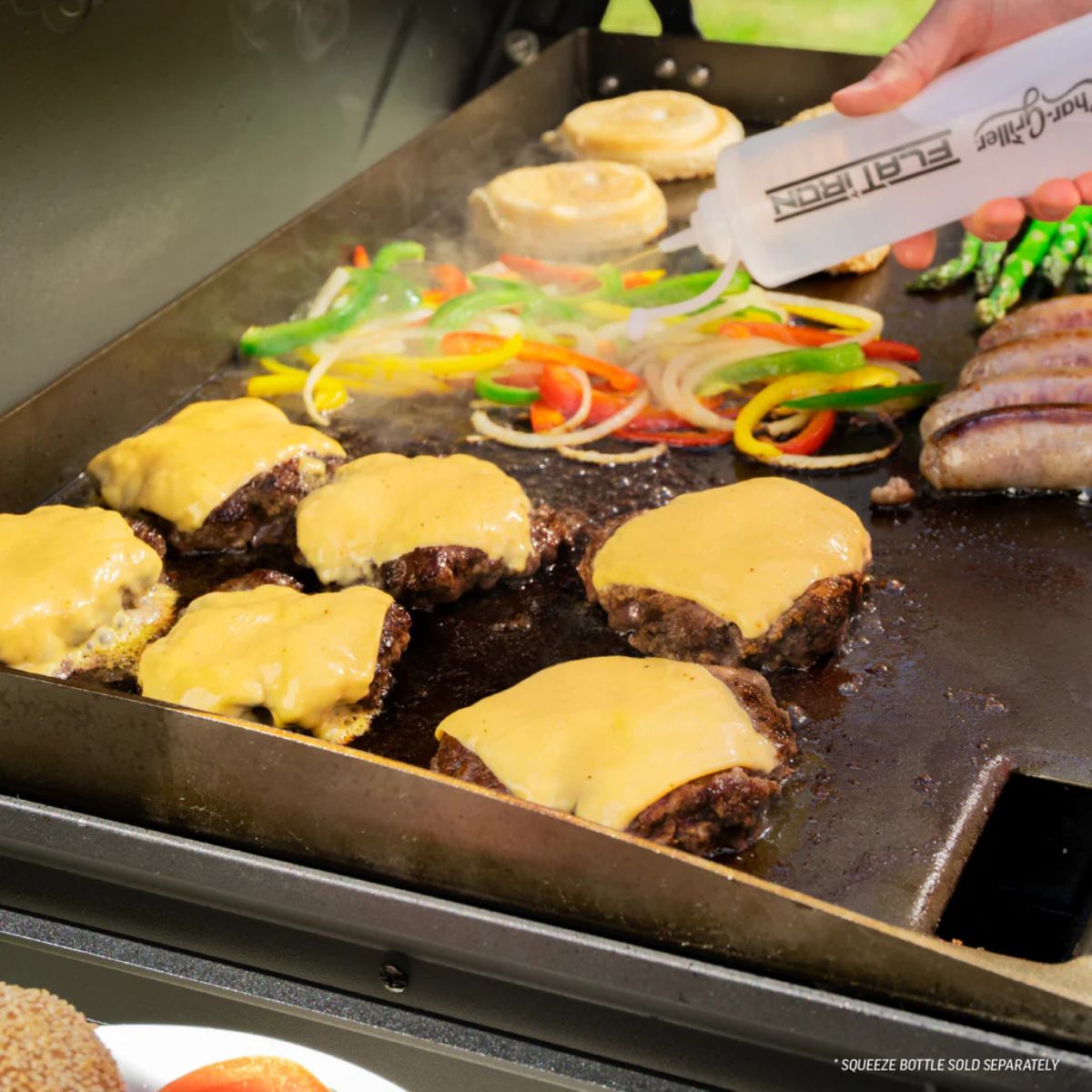 Char-Griller Flatiron plinska plancha z 3 gorilniki - slika 12