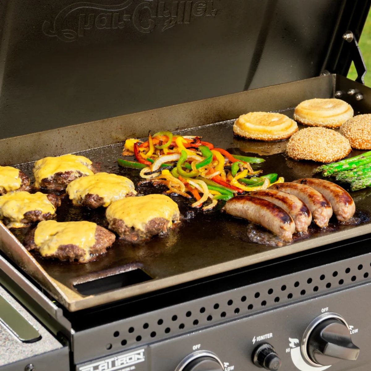 Char-Griller Flatiron plinska plancha z 3 gorilniki - slika 13